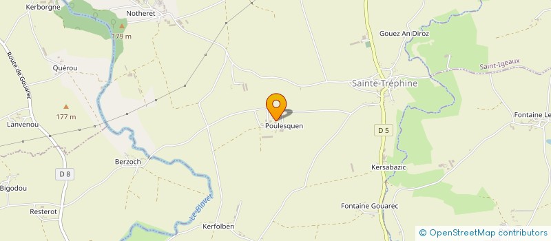 localisation de l'entreprise GFA DE LA CHENERAIE  SAINTE-TREPHINE