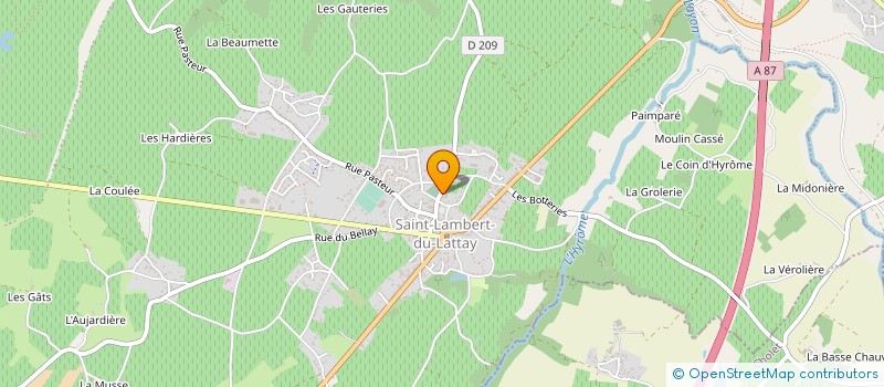 localisation de l'entreprise GFA DE LA CHESNAIE  VAL-DU-LAYON