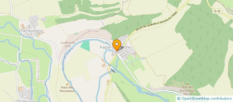 localisation de l'entreprise GFA DE LA CHETRE à PAGNY-LA-BLANCHE-COTE
