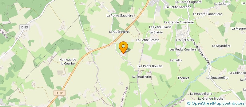 localisation de l'entreprise GFA DE LA CHEVALLERIE  BRIOSNE-LES-SABLES