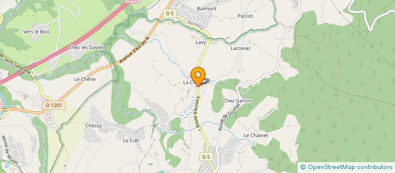 localisation de l'entreprise GFA DE LA CHIESA à VIUZ-LA-CHIESAZ