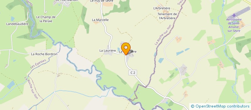 localisation de l'entreprise GFA DE LA CHUNIERE  TREIZE-VENTS