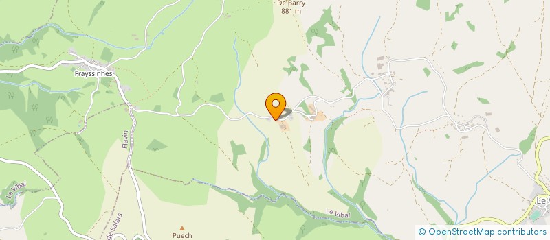 localisation de l'entreprise GFA DE LA CINQUERIE  CANET-DE-SALARS