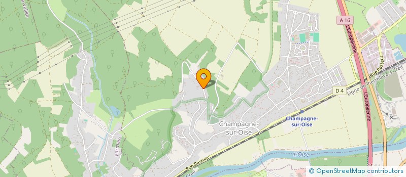 localisation de l'entreprise GFA DE LA CITADELLE  CHAMPAGNE-SUR-OISE