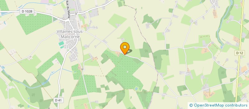 localisation de l'entreprise GFA DE LA CLAIE  VILLAINES SOUS MALICORNE