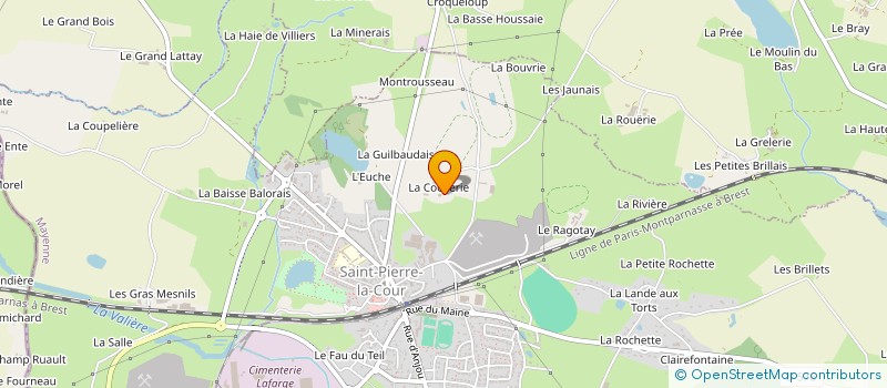 localisation de l'entreprise GFA DE LA COCHERIE  SAINT-PIERRE-LA-COUR