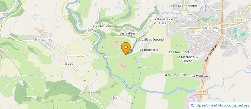 localisation de l'entreprise GFA DE LA COHERIE  SOURDEVAL