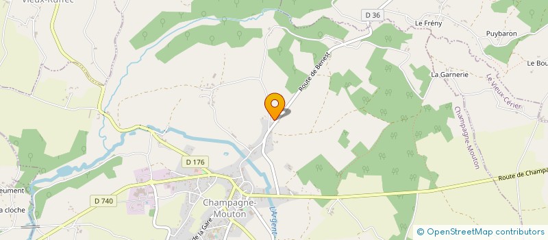 localisation de l'entreprise GFA DE LA COMBE à LE BOUCHAGE