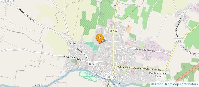 localisation de l'entreprise GFA DE LA COMBE DES CHARRONS à TRIAC-LAUTRAIT