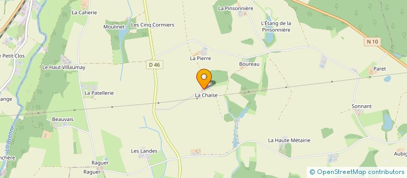 localisation de l'entreprise GFA DE LA CORBINIERE  AUZOUER-EN-TOURAINE