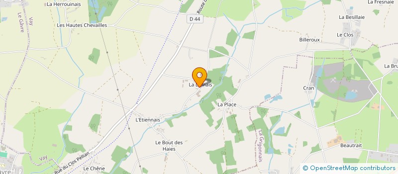 localisation de l'entreprise GFA DE LA CORDEE  TREFFIEUX