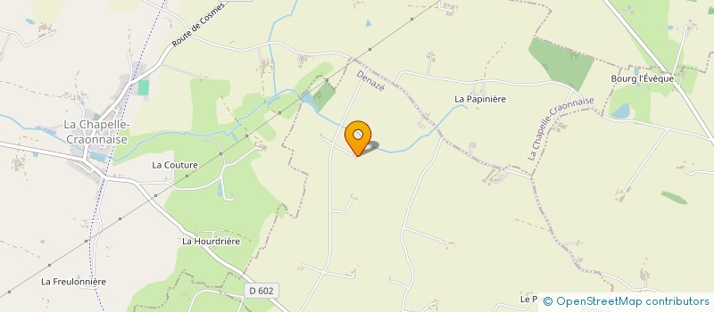 localisation de l'entreprise GFA DE LA CORMERIE  CRAON