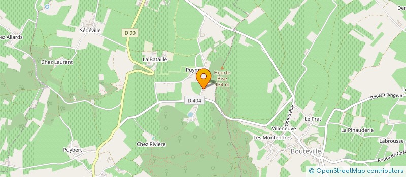 localisation de l'entreprise GFA DE LA COURADE à VERRIERES