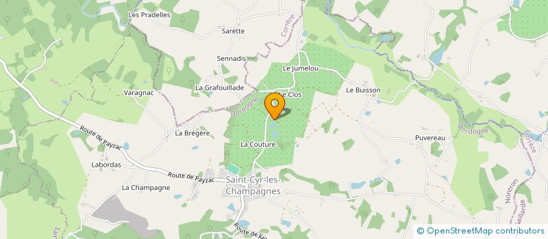 localisation de l'entreprise GFA DE LA COUTURE à SAINT-CYR-LES-CHAMPAGNES