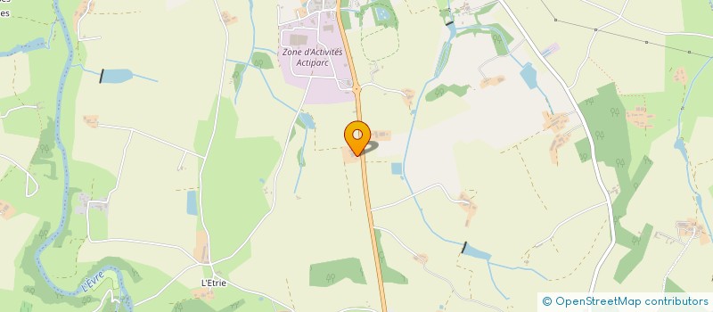 localisation de l'entreprise GFA DE LA CREPERIE  MAUGES-SUR-LOIRE