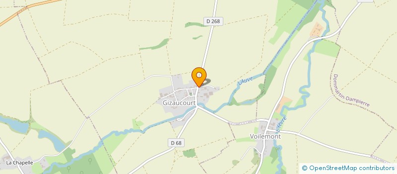 localisation de l'entreprise GFA DE LA CROISETTE  GIZAUCOURT