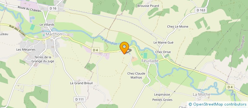 localisation de l'entreprise GFA DE LA CROISETTE à MOULINS-SUR-TARDOIRE