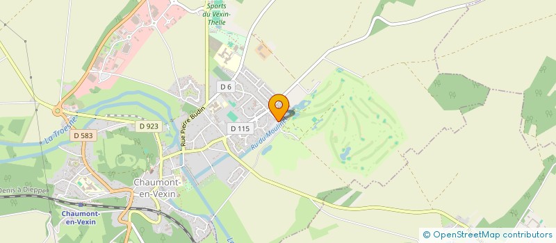 localisation de l'entreprise GFA DE LA CROIX BLANCHE  CHAUMONT EN VEXIN