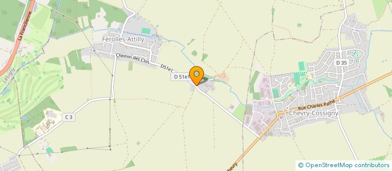 localisation de l'entreprise GFA DE LA CROIX DESERTE  FEROLLES-ATTILLY