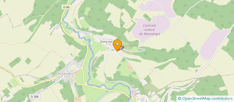 localisation de l'entreprise GFA DE LA CROIX PERCEE  MASSANGIS