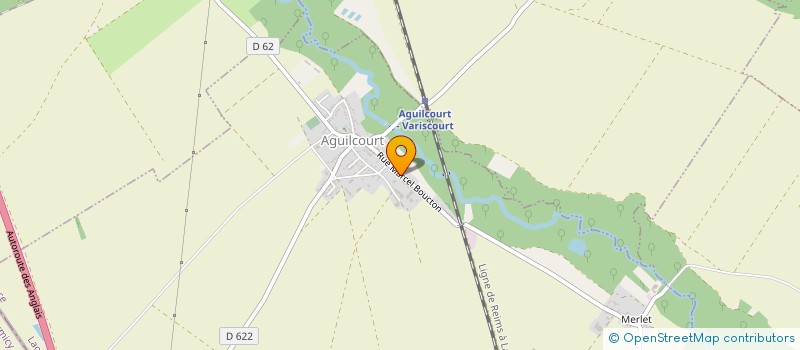 localisation de l'entreprise GFA DE LA CROIX RONDELET  AGUILCOURT