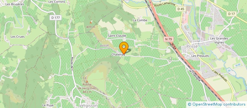 localisation de l'entreprise GFA DE LA CROUZE à VERGISSON