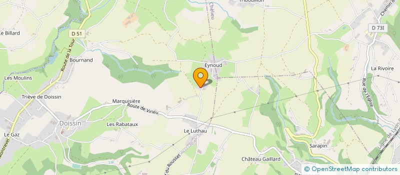 localisation de l'entreprise GFA DE LA CROZATE  DOISSIN