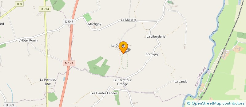 localisation de l'entreprise GFA DE LA DAIRIE  SAINT-FROMOND