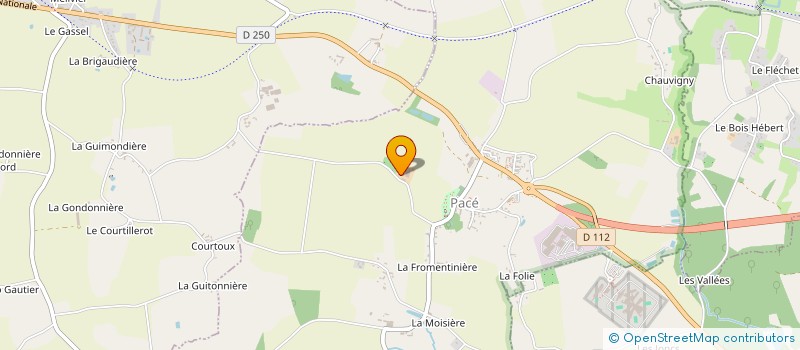 localisation de l'entreprise GFA DE LA DAVIERE à PACE