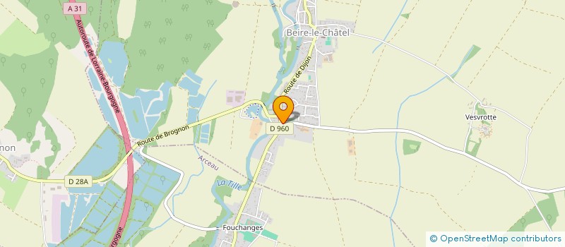 localisation de l'entreprise GFA DE LA DIME  BEIRE-LE-CHATEL