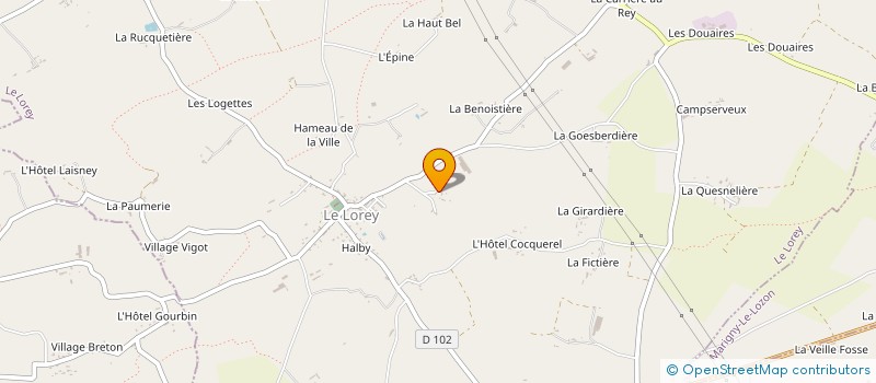 localisation de l'entreprise GFA DE LA DURANDIERE  LE LOREY