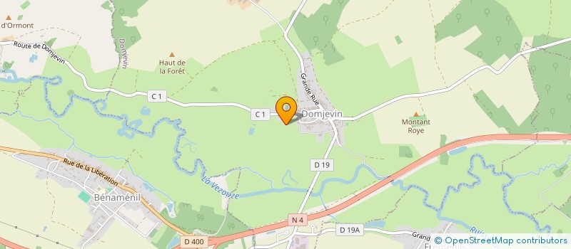 localisation de l'entreprise GFA DE LA FACELLE  DOMJEVIN