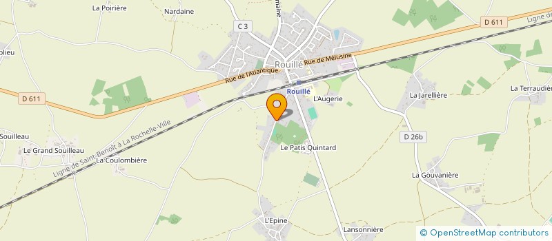localisation de l'entreprise GFA DE LA FAISANNIERE à ROUILLE