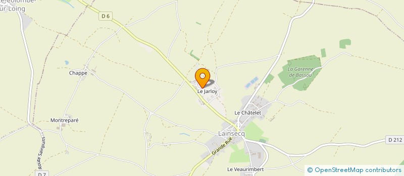 localisation de l'entreprise GFA DE LA FAMILLE COUPECHOUX  LAINSECQ