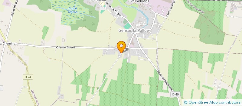 localisation de l'entreprise GFA DE LA FAMILLE SAUNIER à ANGEAC-CHAMPAGNE
