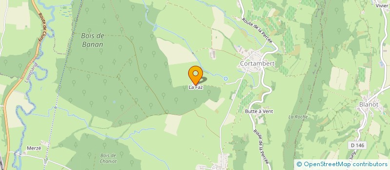 localisation de l'entreprise GFA DE LA FAZ  CORTAMBERT