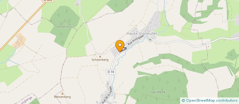 localisation de l'entreprise GFA DE LA FELSCH  HAUTE-VIGNEULLES