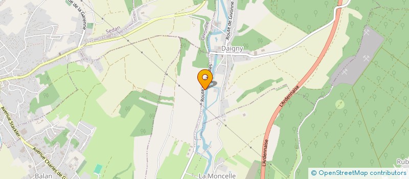 localisation de l'entreprise GFA DE LA FENDERIE  DAIGNY