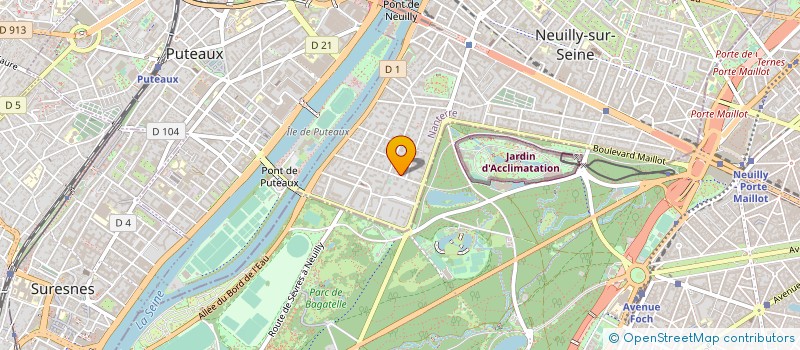 localisation de l'entreprise GFA DE LA FERME à NEUILLY-SUR-SEINE