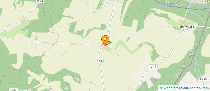 localisation de l'entreprise GFA DE LA FERME D HERVILLIERS  COULOMBS-EN-VALOIS