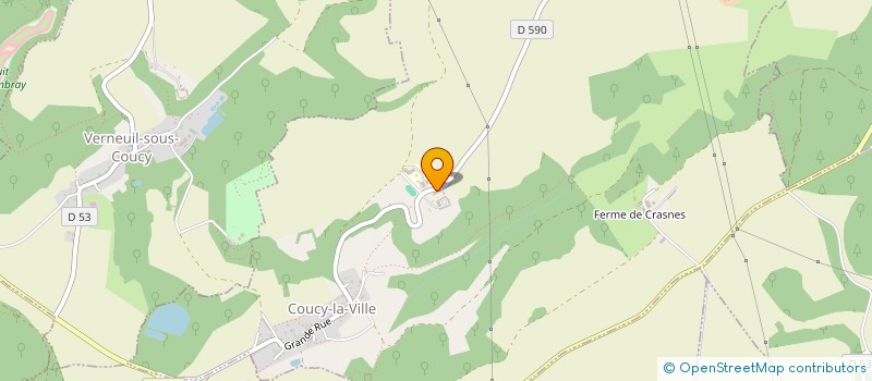 localisation de l'entreprise GFA DE LA FERME DE CRASNES  COUCY-LA-VILLE