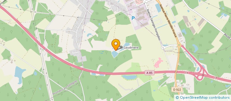 localisation de l'entreprise GFA DE LA FERME DE LA BRIGAUDIERE  PRUNIERS EN SOLOGNE