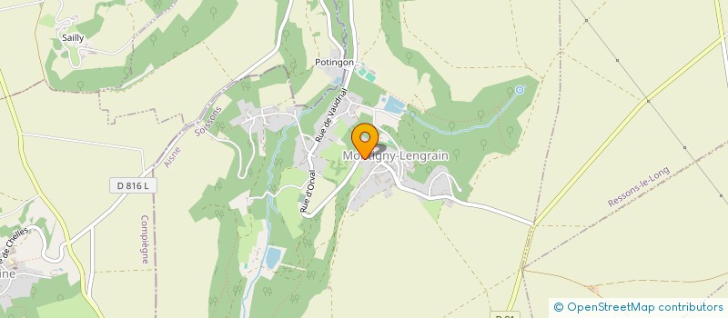 localisation de l'entreprise GFA DE LA FERME DE LA MONTAGNE  RESSONS-LE-LONG