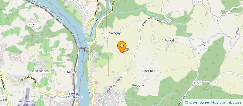 localisation de l'entreprise GFA DE LA FERME DE LA TOUR  SEYSSEL