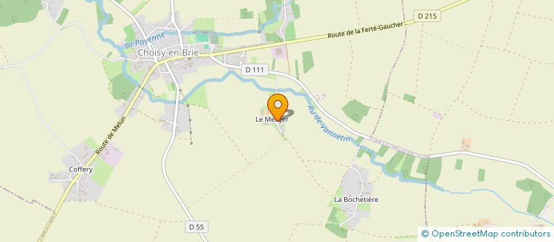 localisation de l'entreprise GFA DE LA FERME DE MERGES  CHOISY-EN-BRIE