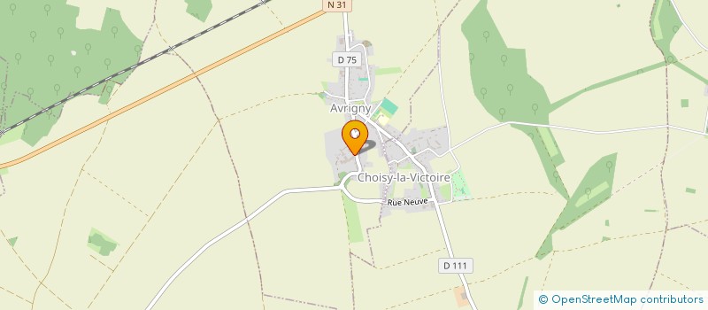 localisation de l'entreprise GFA DE LA FERME DES ROCHES  AVRIGNY