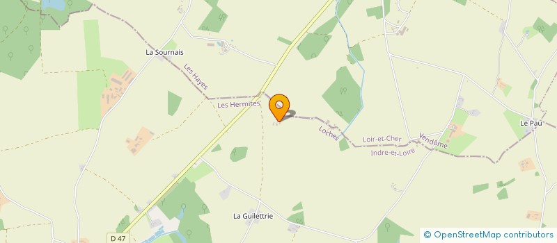 localisation de l'entreprise GFA DE LA FERME DES ROUSSES  LES HERMITES