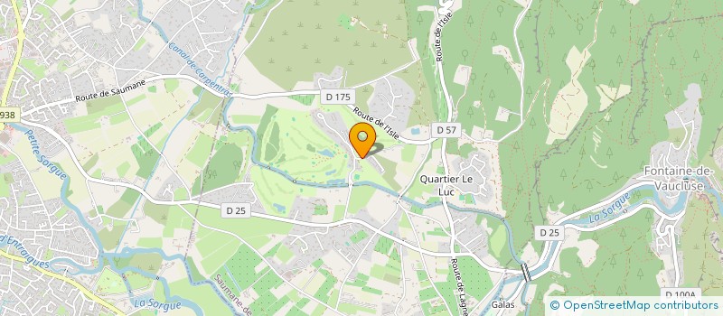 localisation de l'entreprise GFA DE LA FERME DU CHATEAU DE BECQUIGNY  SAUMANE-DE-VAUCLUSE