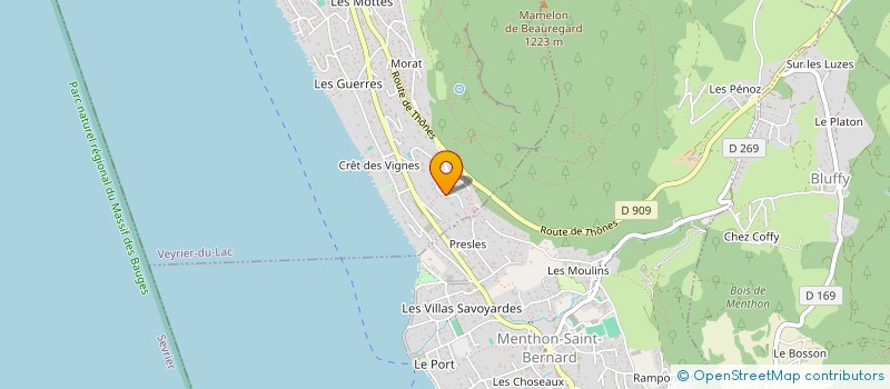 localisation de l'entreprise GFA DE LA FERME DU CHATEAU SOIRANS  VEYRIER-DU-LAC