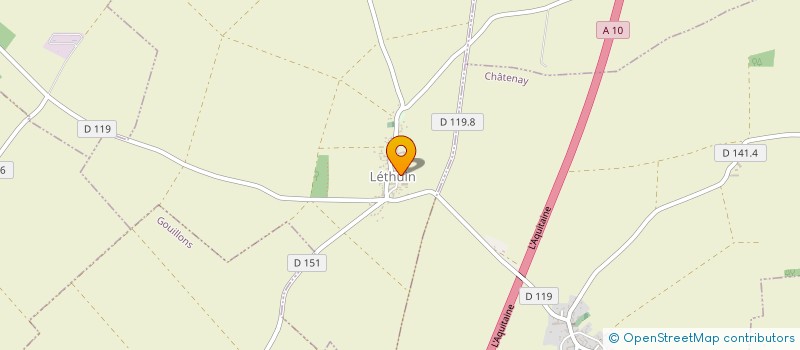 localisation de l'entreprise GFA DE LA FERME DU GD LETHUIN à LETHUIN